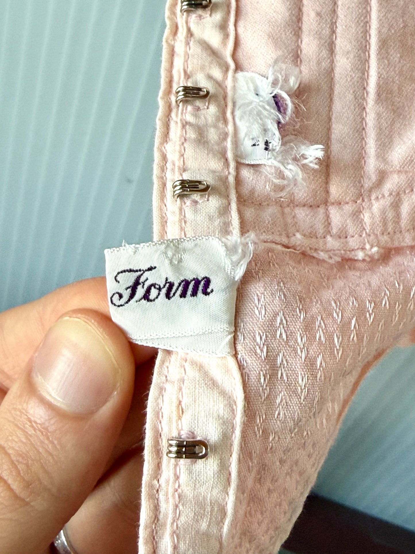 1940s Pink Corset Shapewear w/ Garter Straps