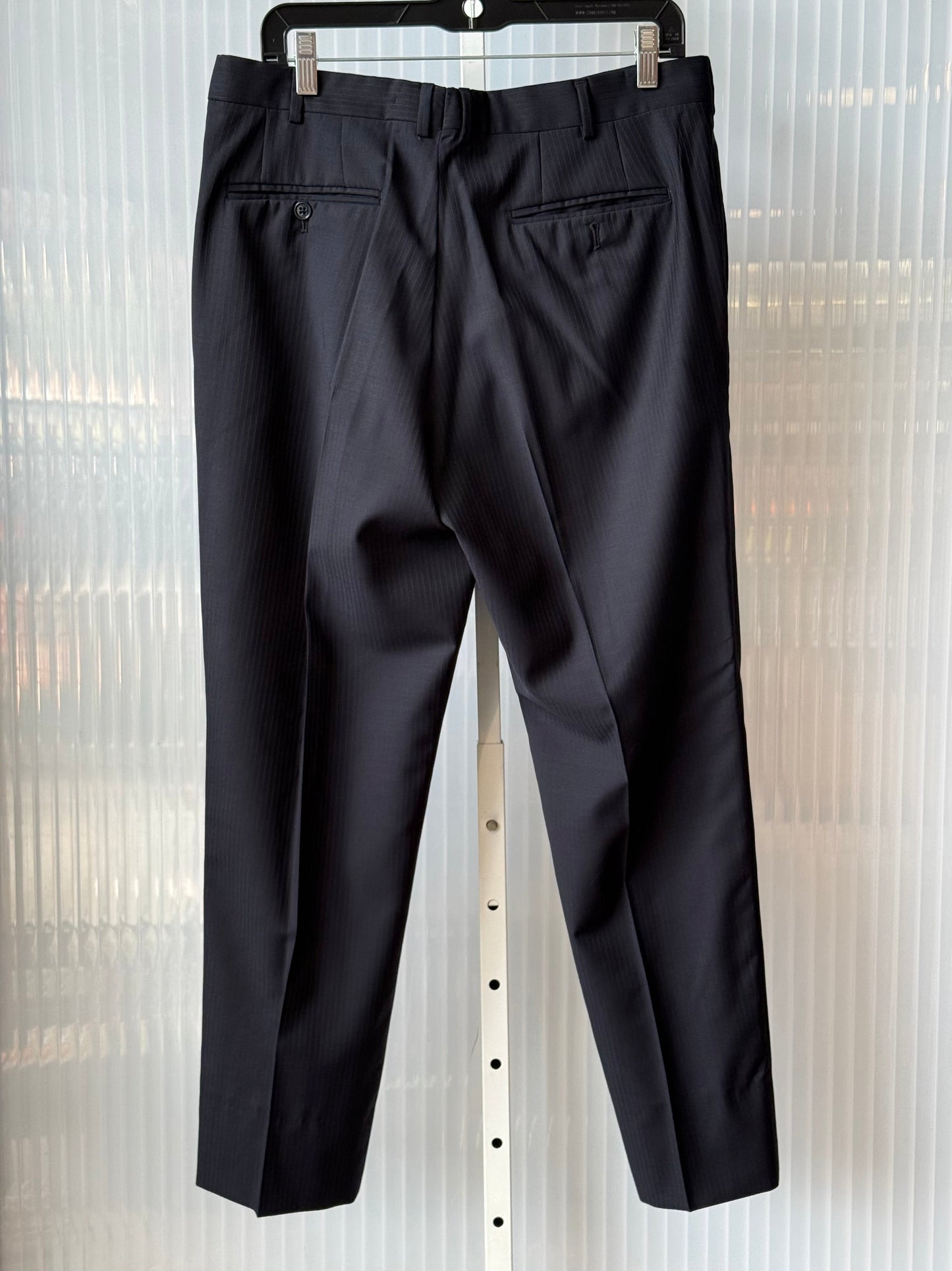 Armani Collezioni Black Striped Suit Jacket & Pants Set NWT