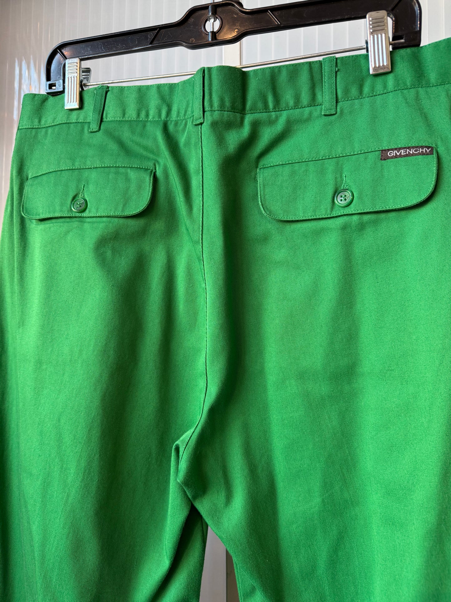 Givenchy Green Pleated Pants