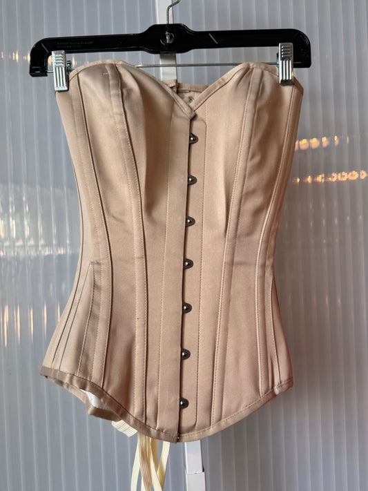 Corset Story Beige Nude Satin Overbust Corset