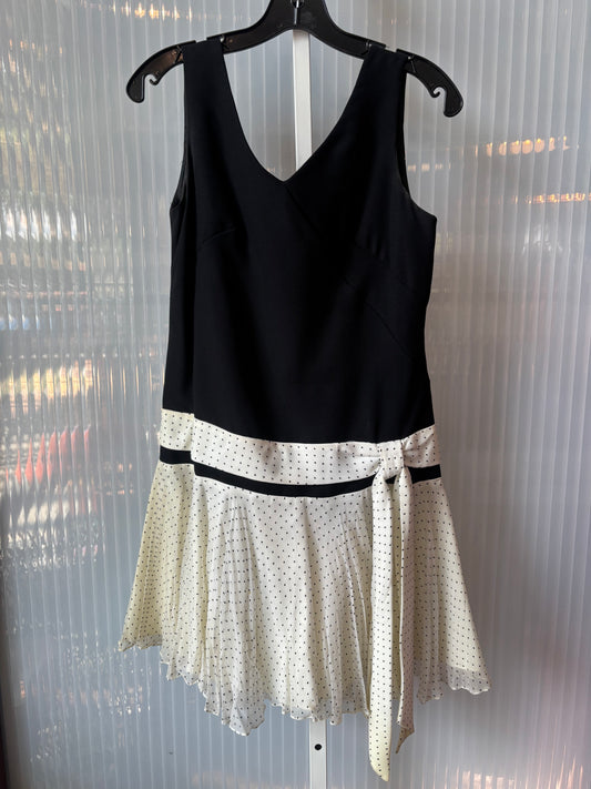 1960s Black & White Polka Dot Sleeveless Dress