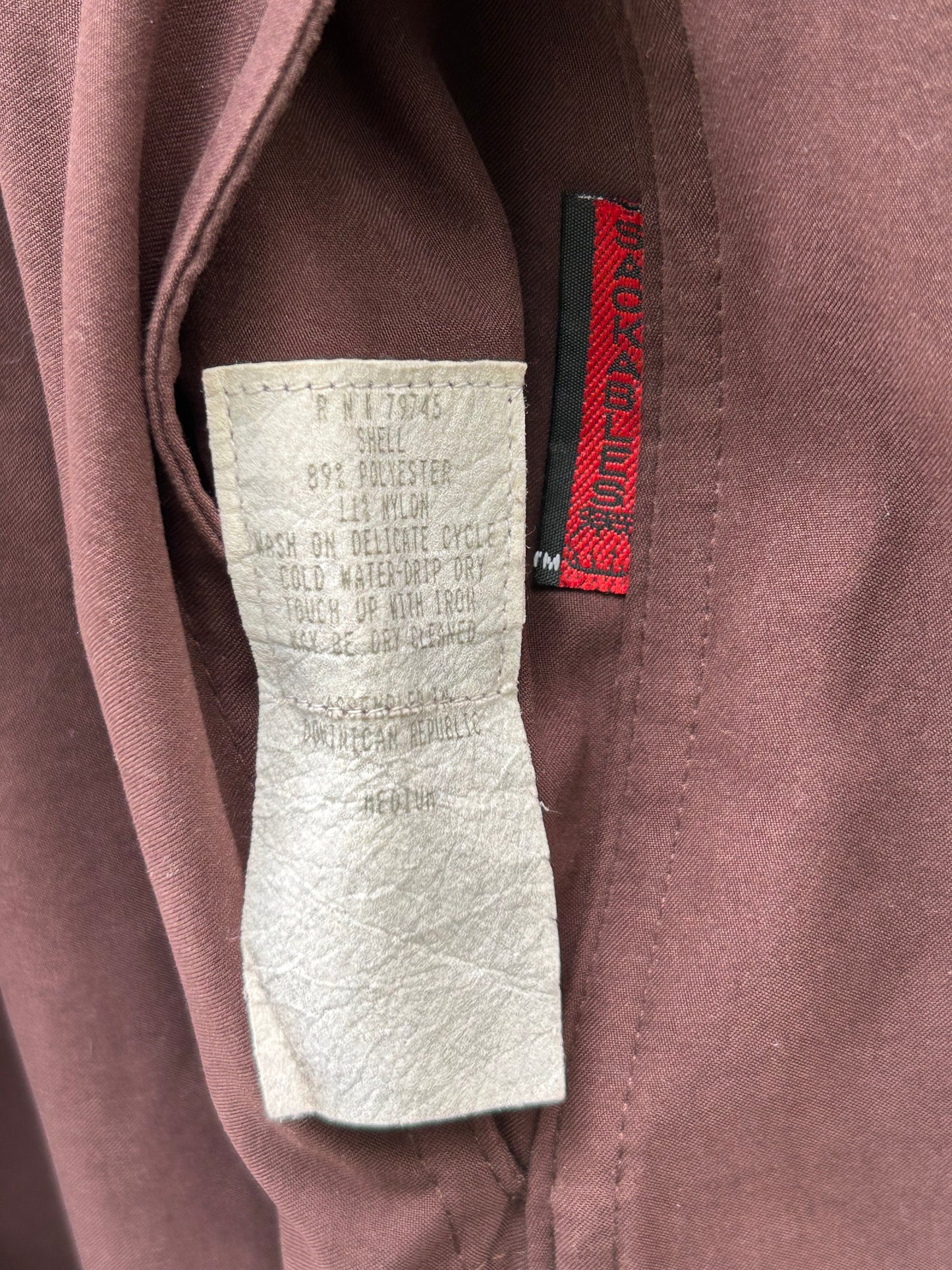 1990s Sackables Brown Reversible Rain Coat & Bag