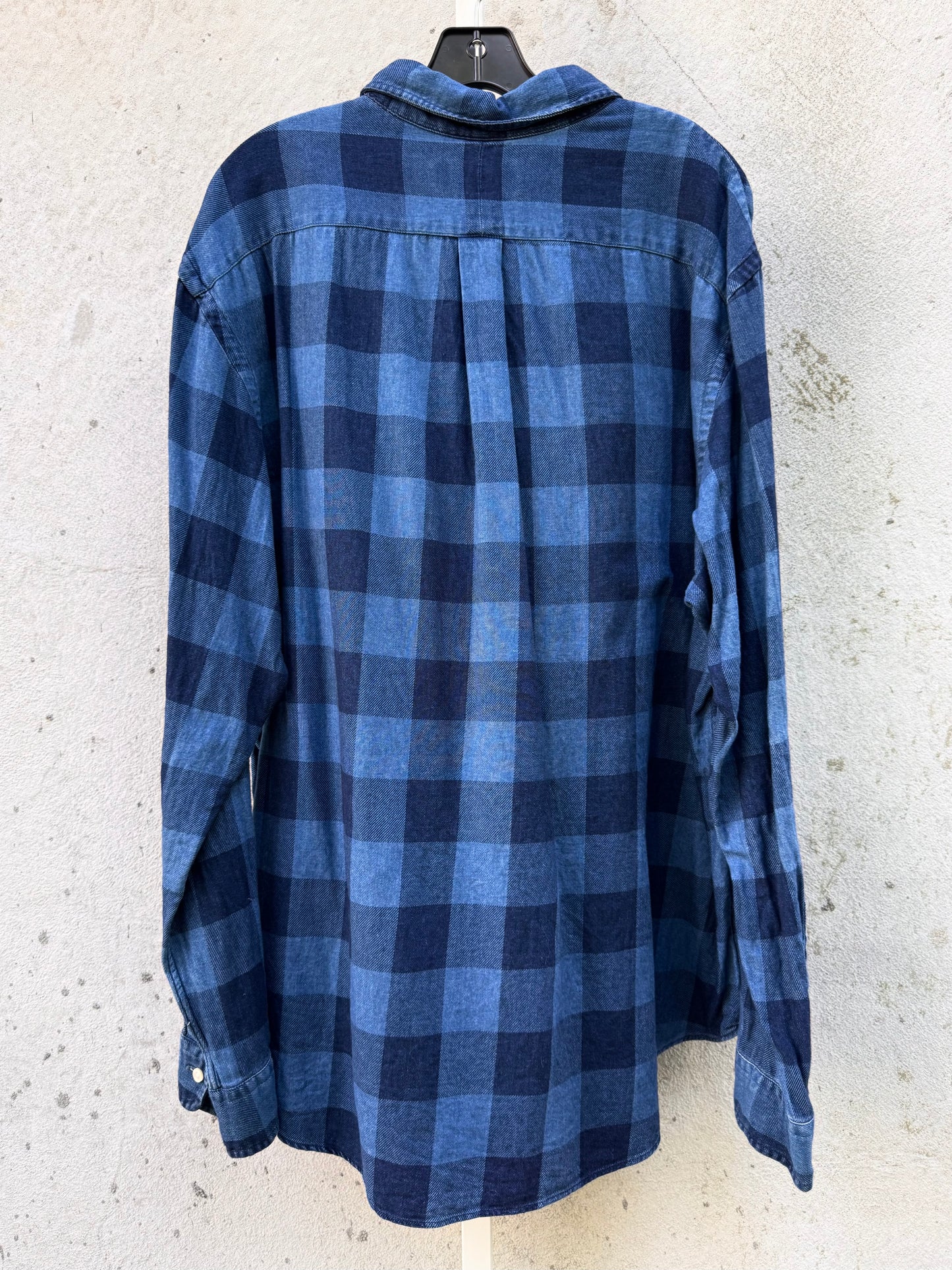 2010s Ralph Lauren Blue Plaid Flannel