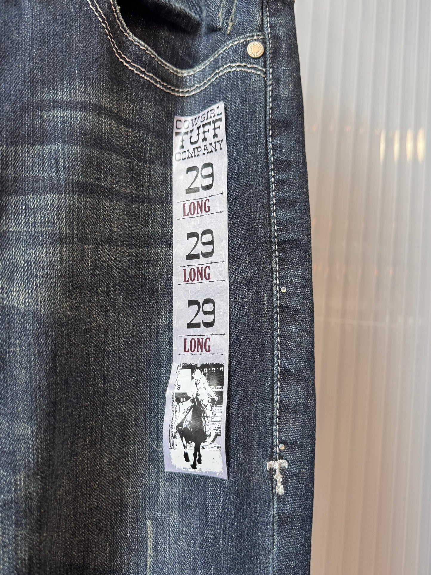 Y2K Sparkly Bedazzled Dark Blue Jeans