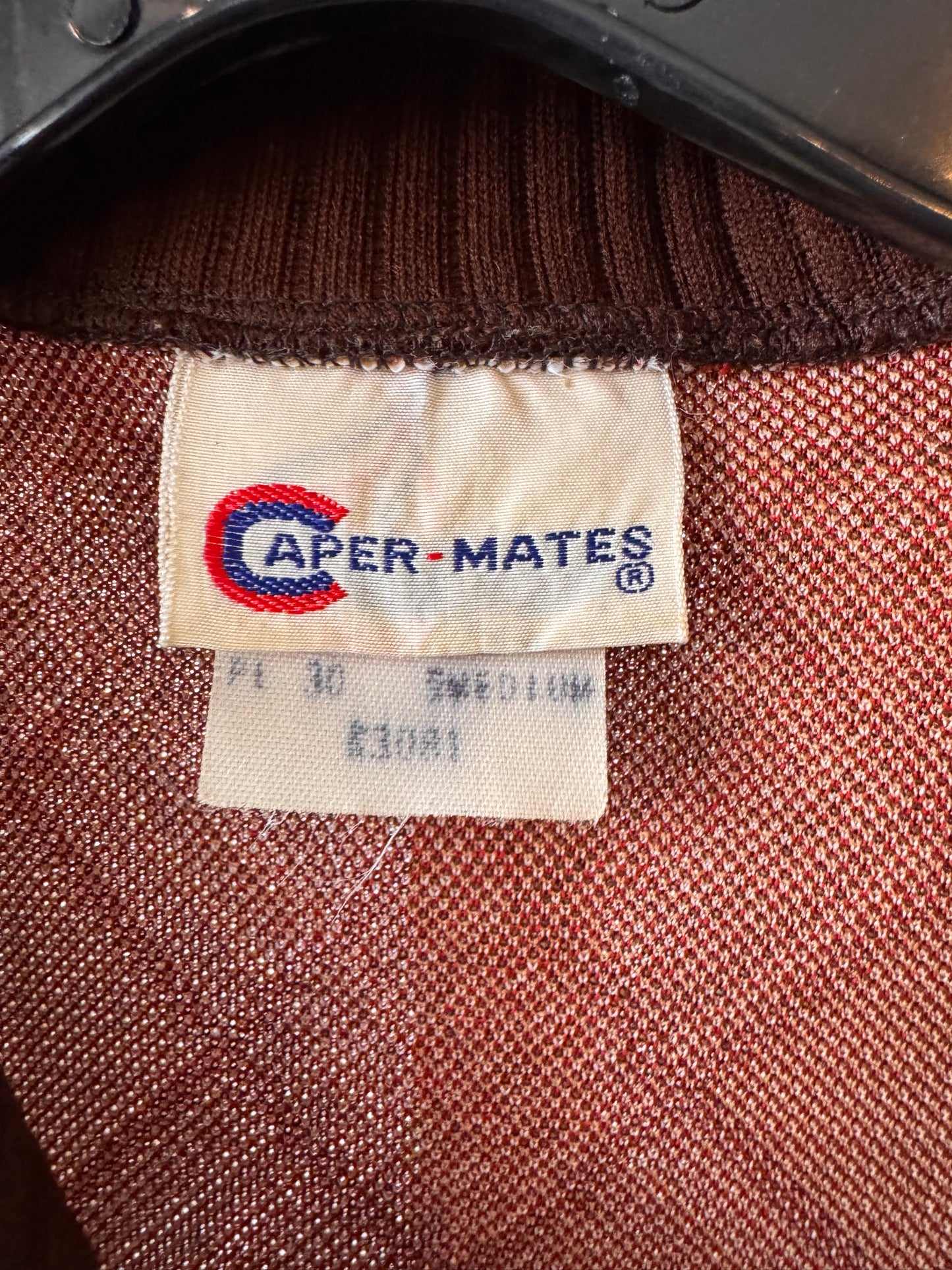 1970s Brown Glencheck Point Collar Shirt