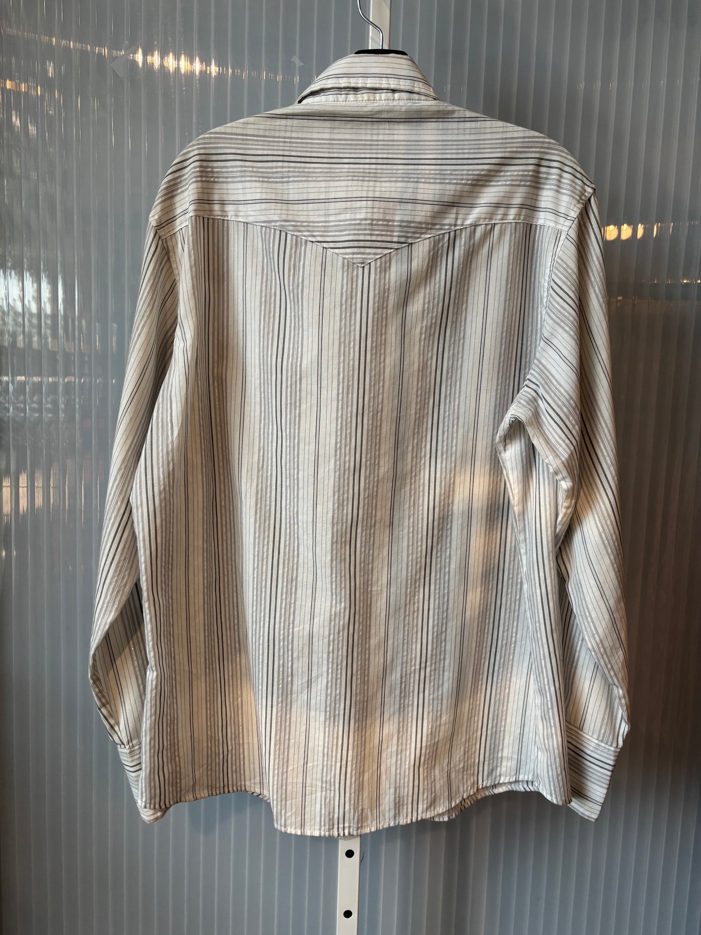 Wrangler White & Silver Western Shirt