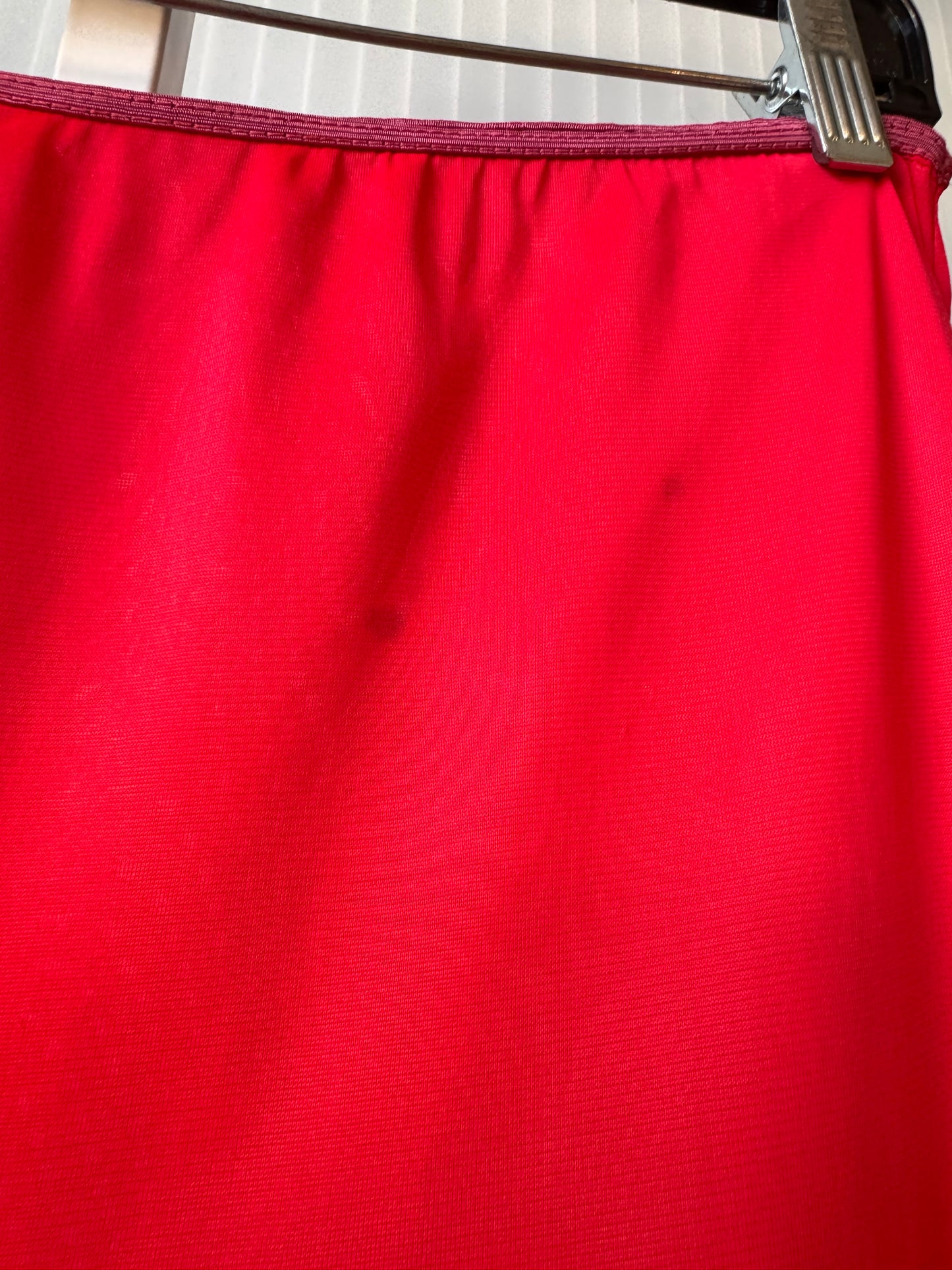 1950s Red Pleated A-Line Petticoat