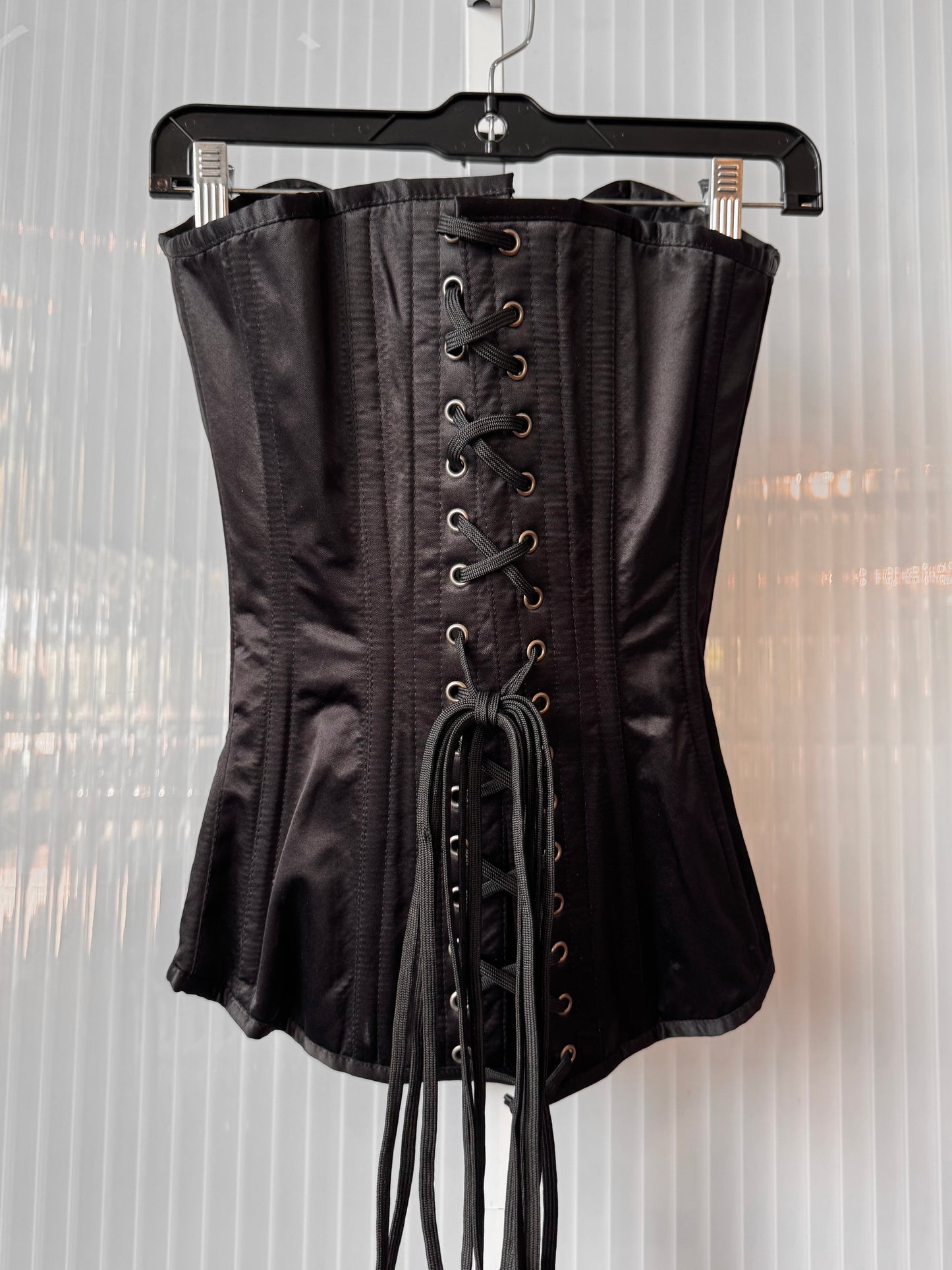 Corset Story Black Satin Overbust Corset