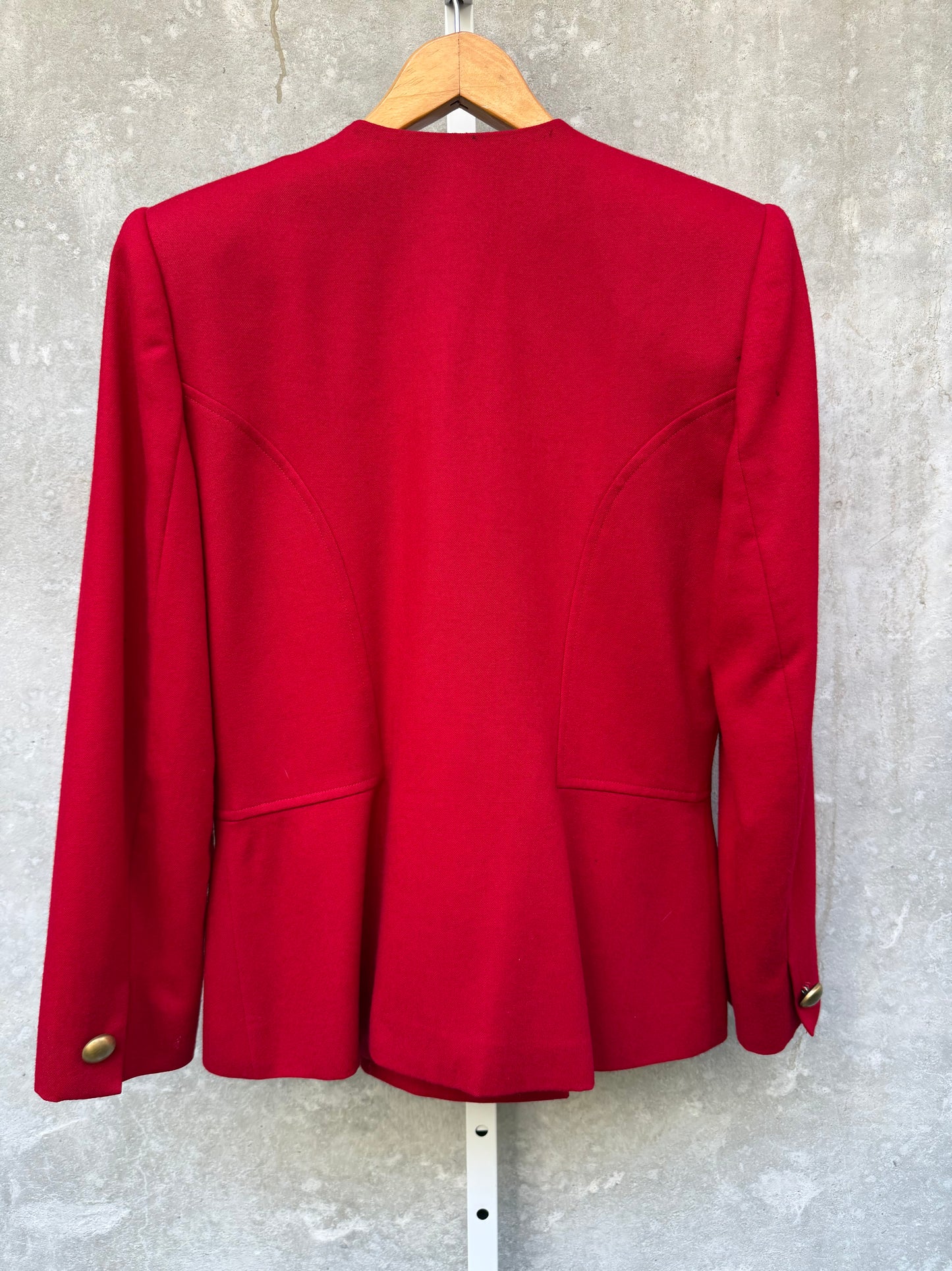 1980s Red Kasper Blazer