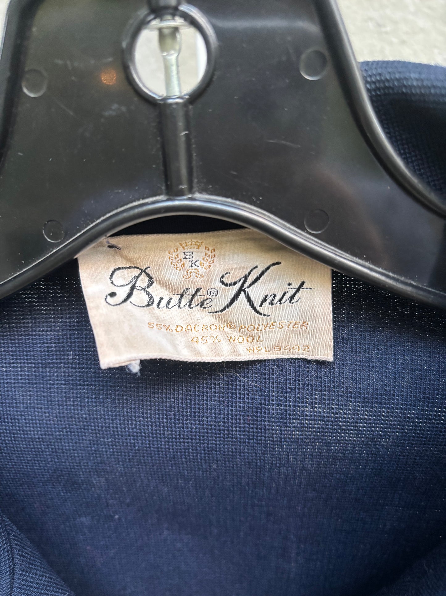 1960s Navy Button Up Shirt with Utility Pockets