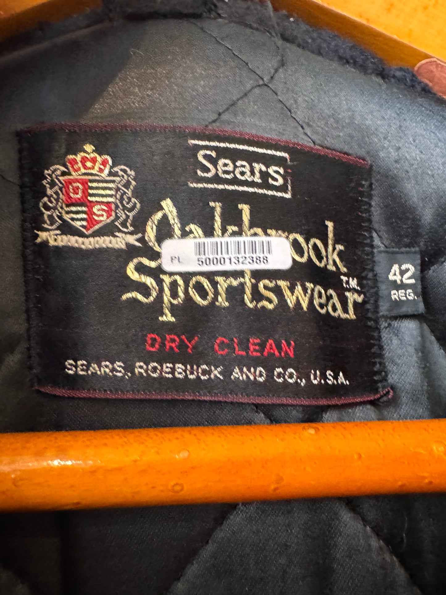1960s Sears Black & White Herringbone Coat