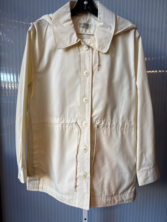 1960s Sears Cream Cinch-Waist Rainjacket