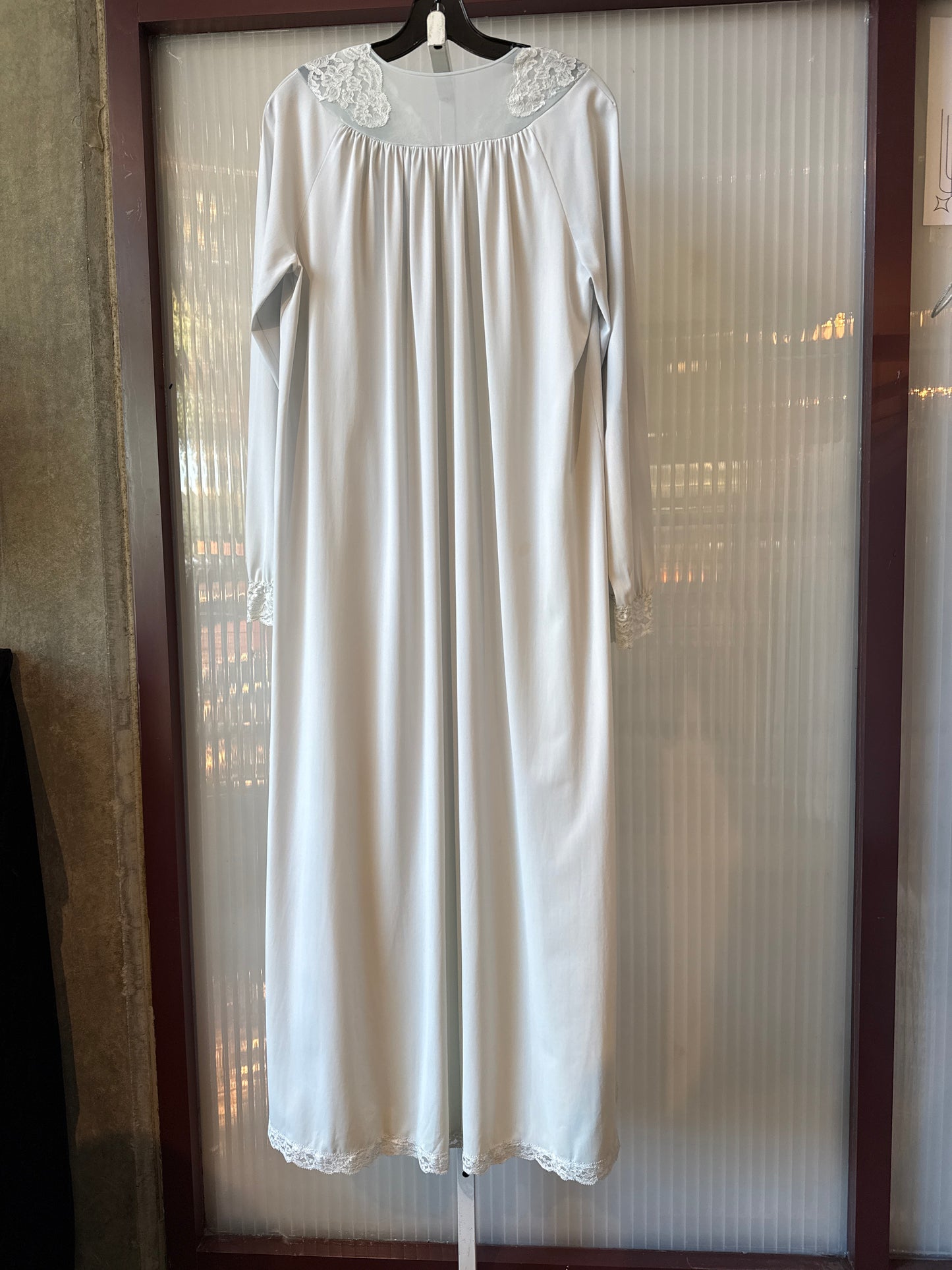 1970s Light Blue Nightgown 2-piece set