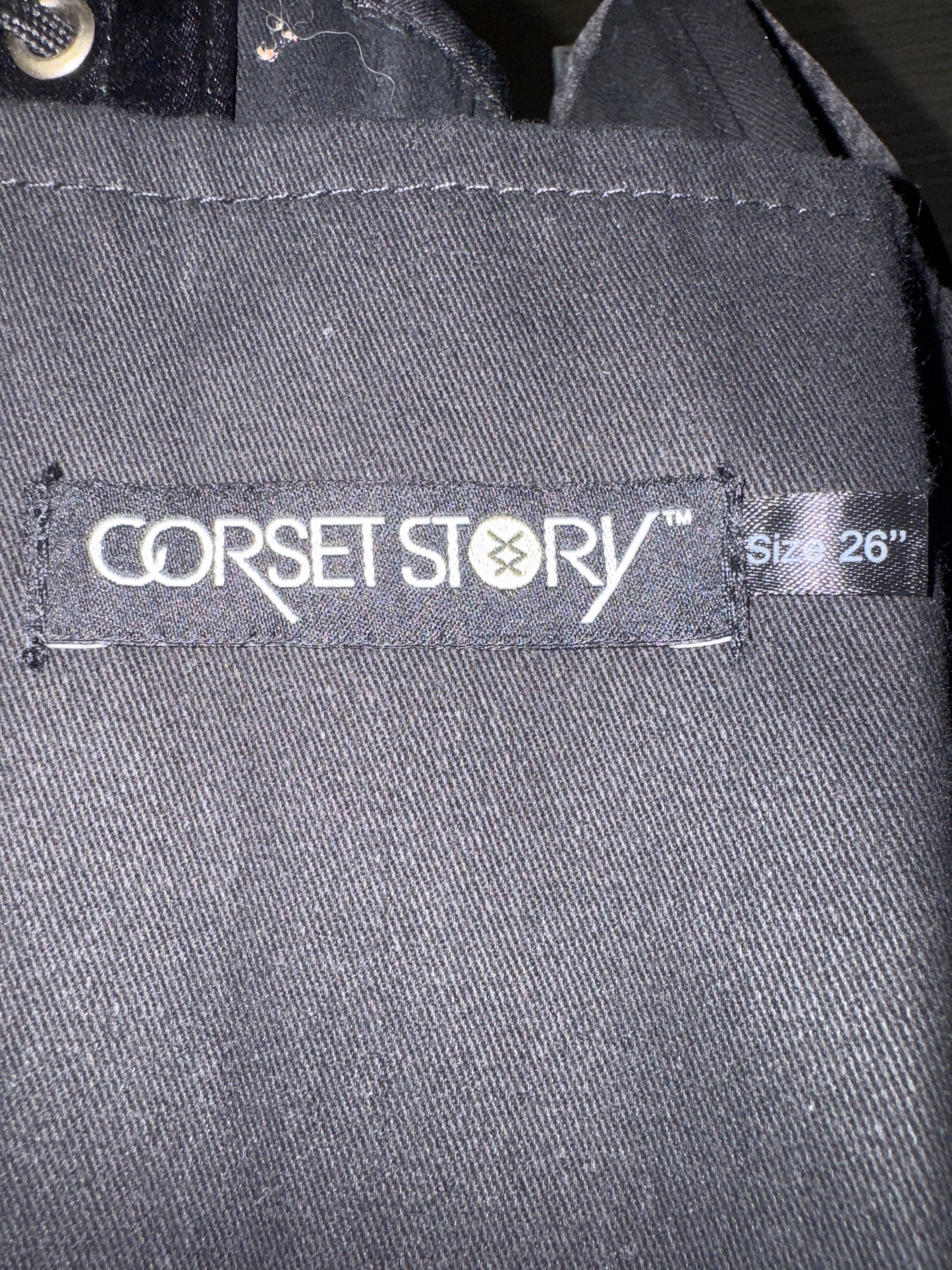 Corset Story Black Satin Overbust Corset