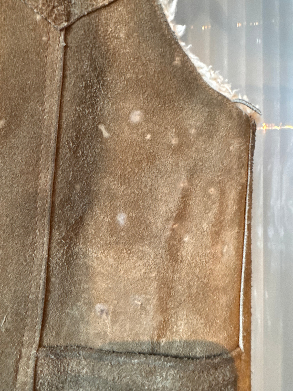Late 1970s / Early 1980s Suede Sherpa Vest