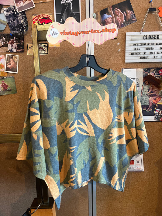 1980s Joan Geddes Tropical Top