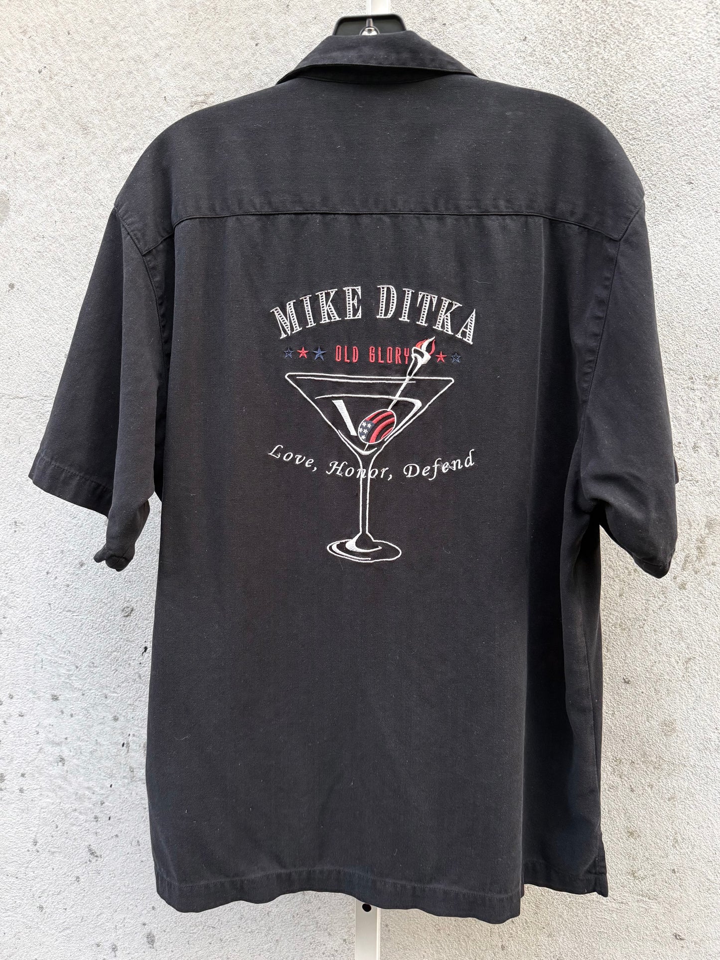 Mike Ditka Black Collared Shirt