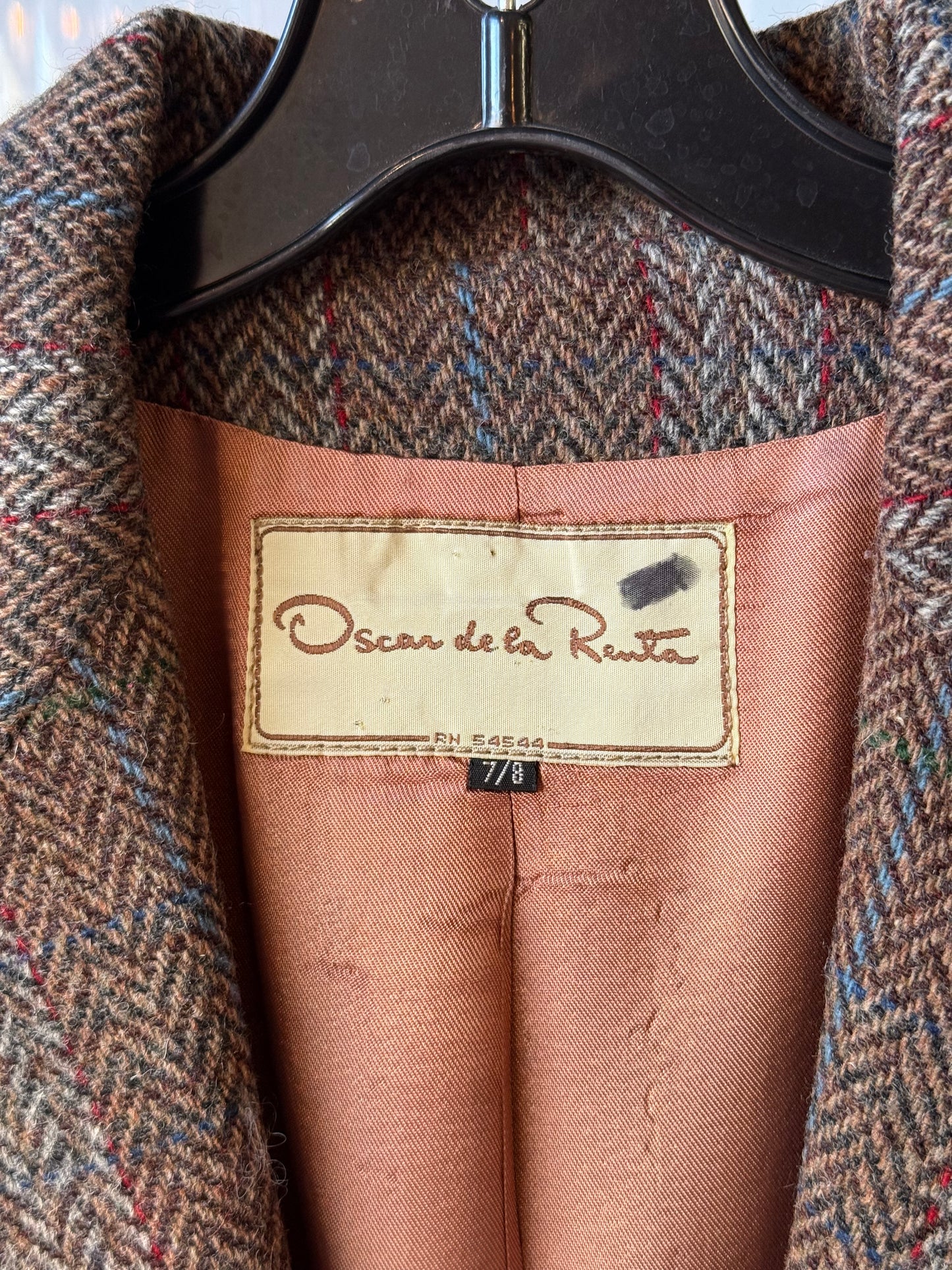 1980s? Oscar de la Renta Herringbone Blazer