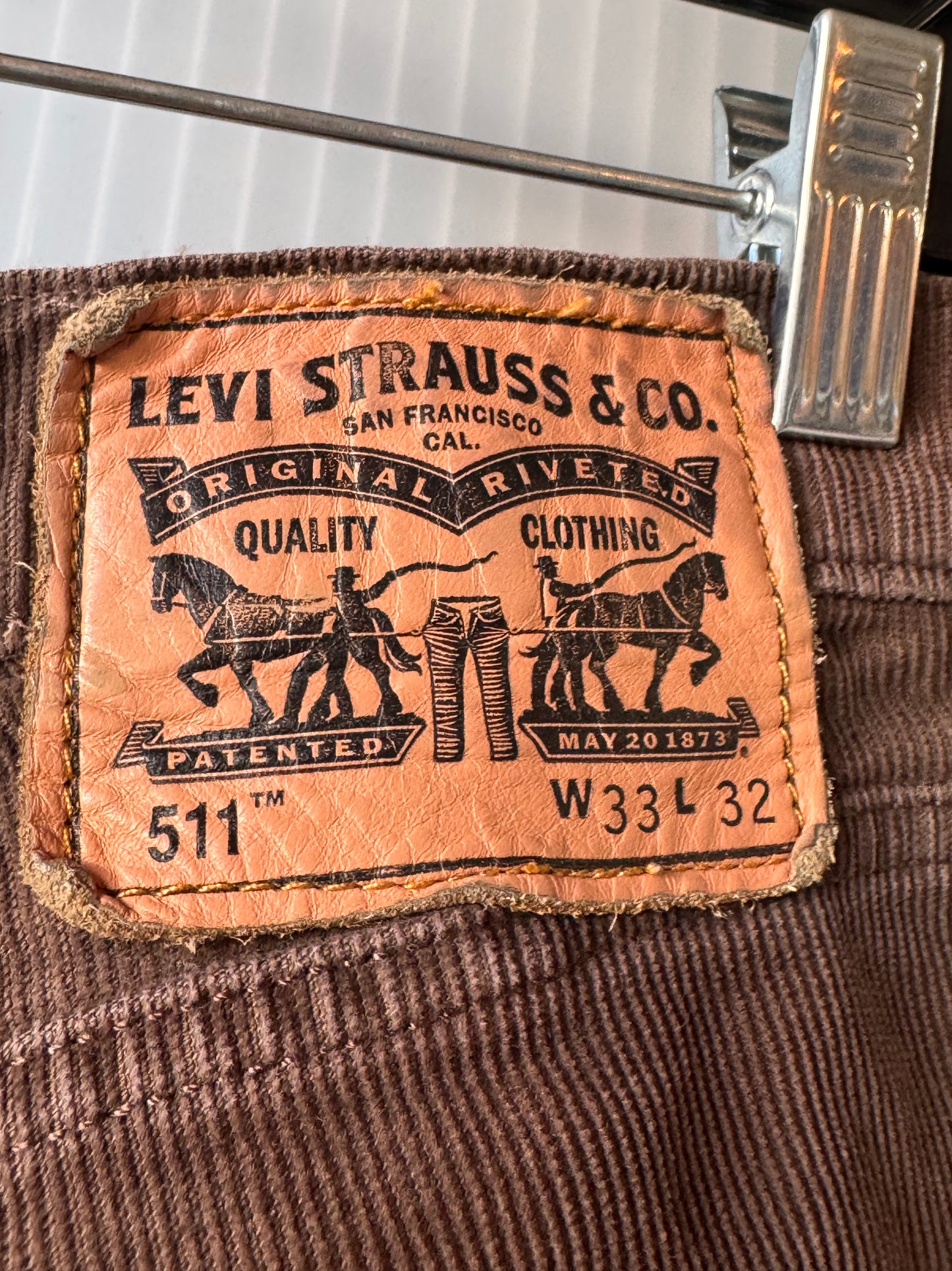 1980s Levi's Western Brown Corduroy Pants