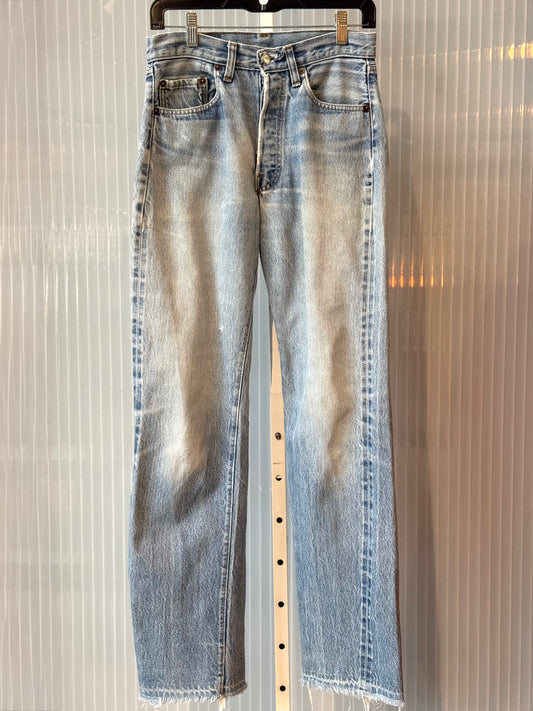 Levi’s 501 Frayed Blue Denim Jeans