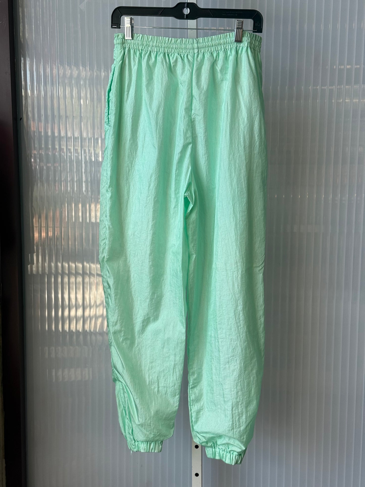 1990s Mint Green Windbreaker Jogging Pants