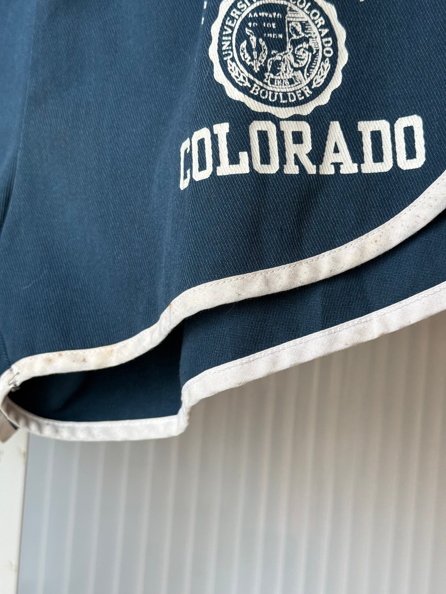 1970s Blue & White University of Colorado Gym Shorts
