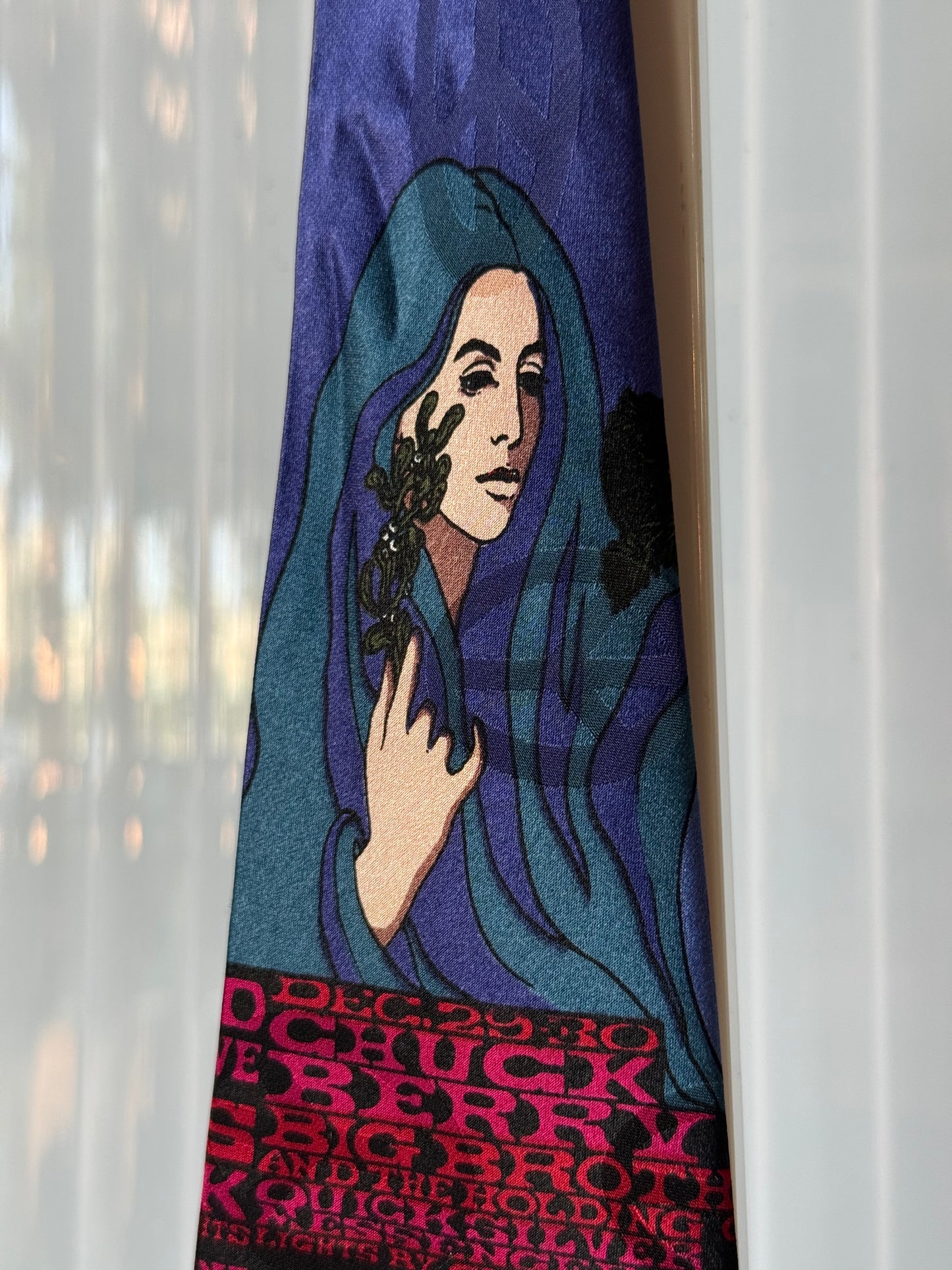 1960s Mod Nouveau Fillmore Poster Tie