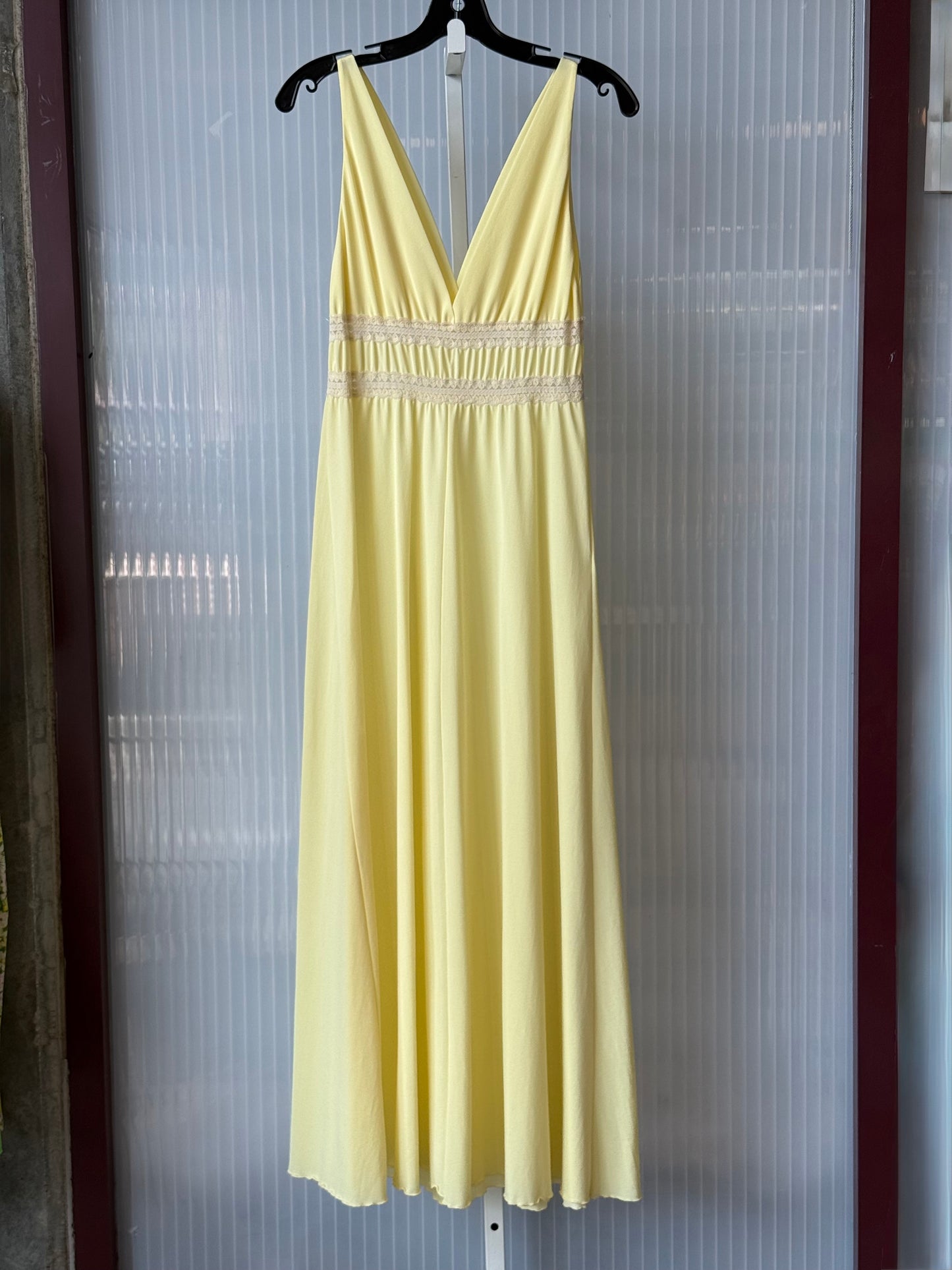 1970s Butter Yellow Nightgown