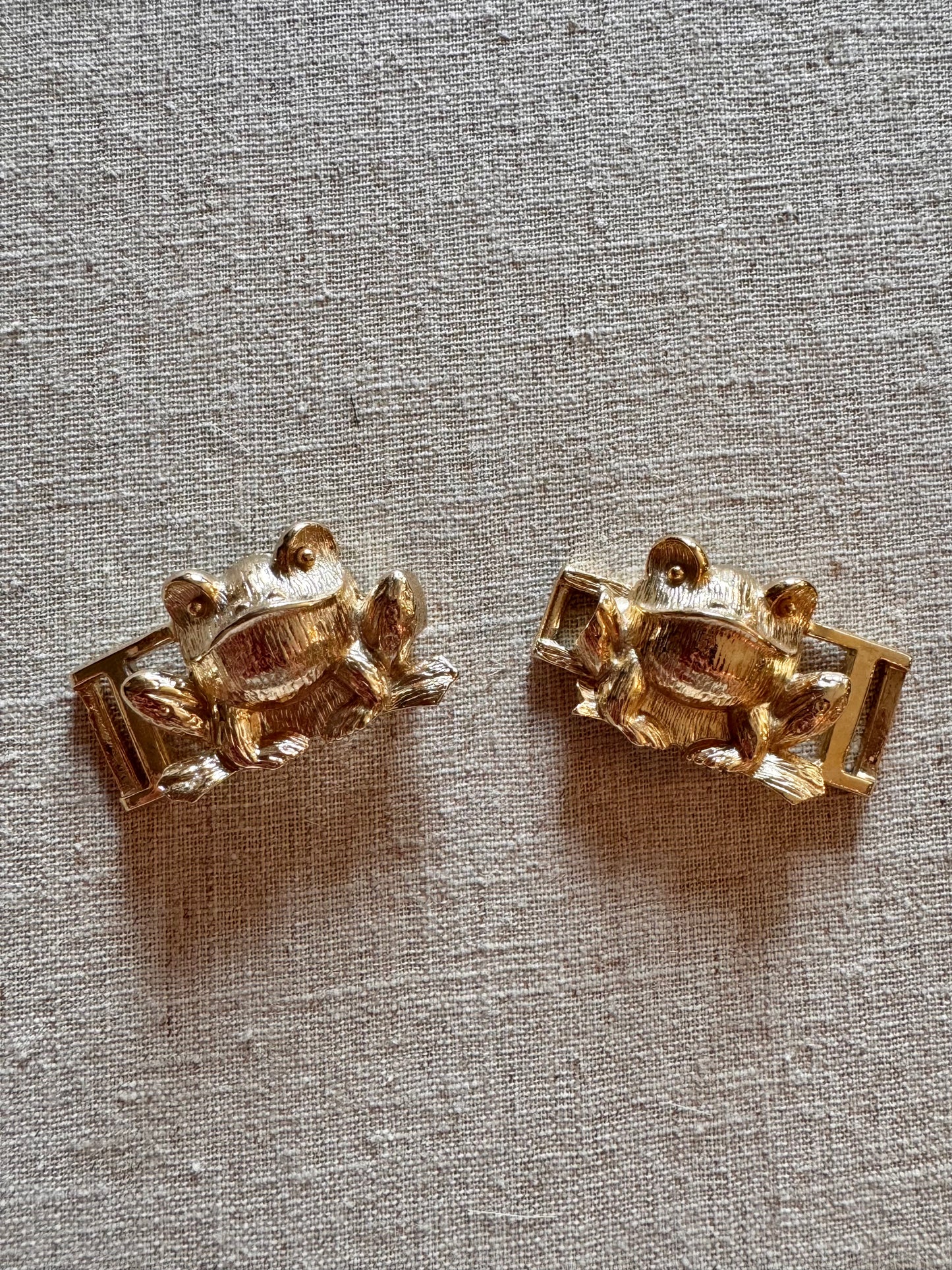 1980s TD Interlocking Frog Belt Buckle