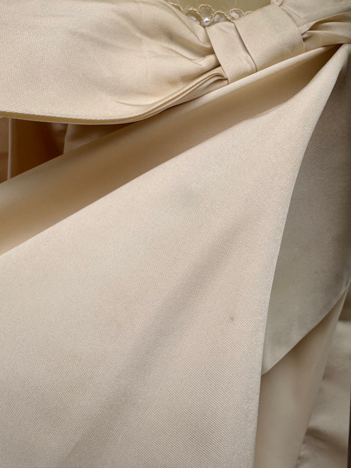 1960s Cream Wedding Dress