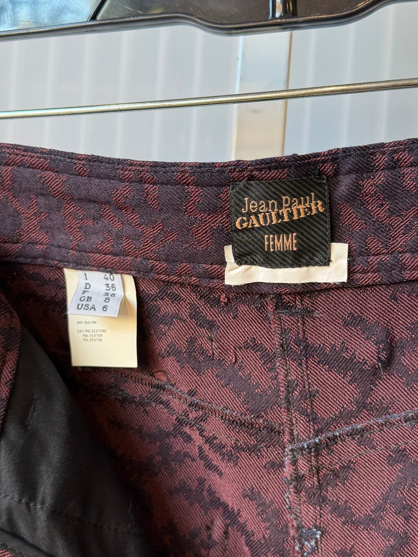 2000s Animal Print Gaultier Pants