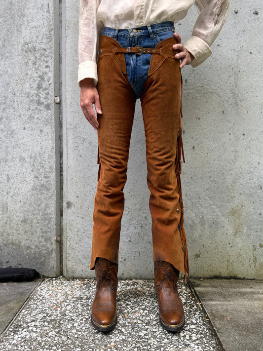 1970s Fringe Suede Chaps