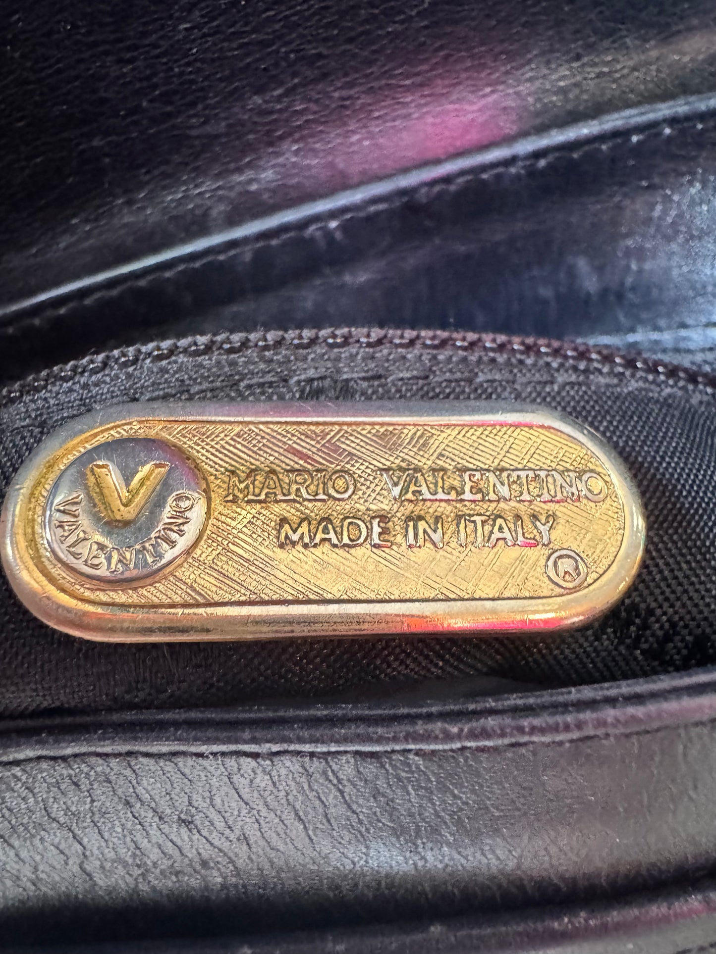 Valentino Black Saddle Bag