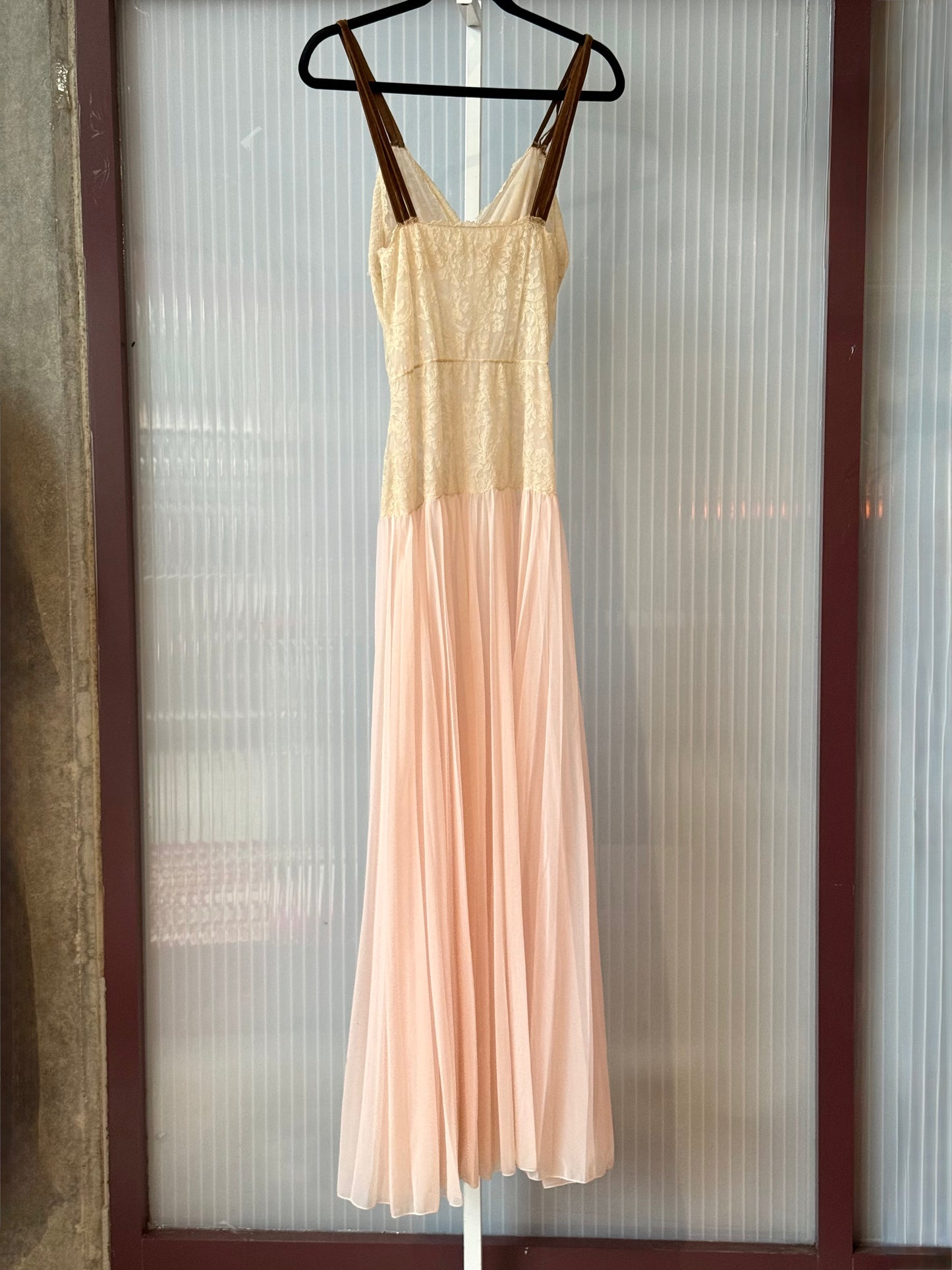 1960s Neapolitan Tri-color Slip Gown