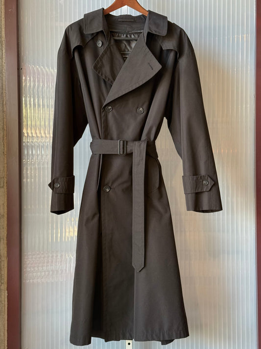 1980s Dior Black Trench Coat