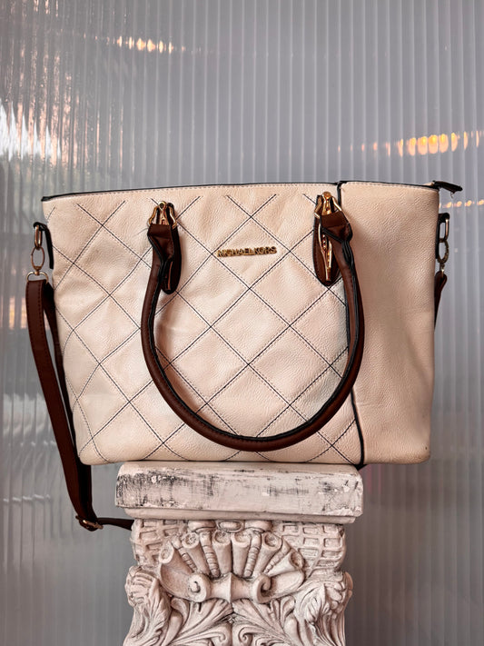 Michael Kors off-white leather Purse