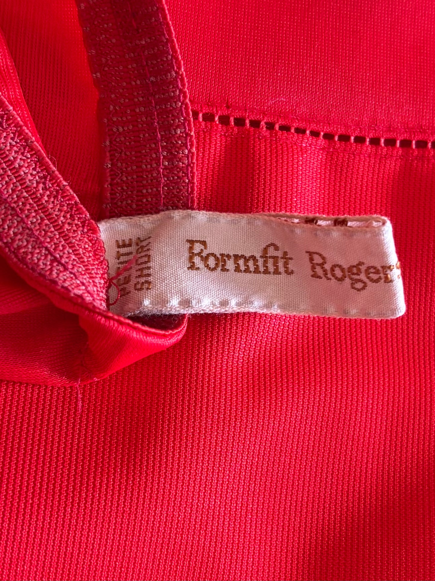 1960s Red Skirt Slip