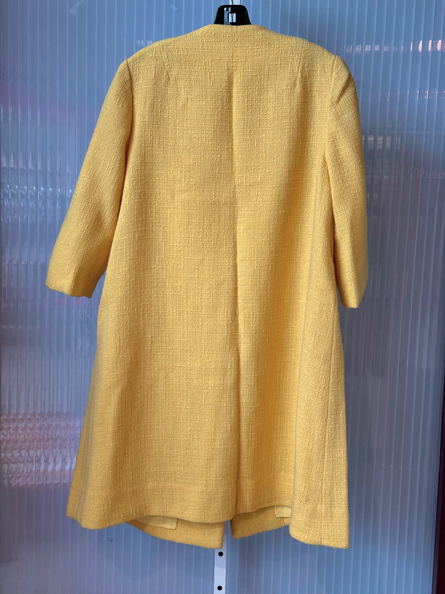 Late 1960s Bright Yellow Boucle Coat