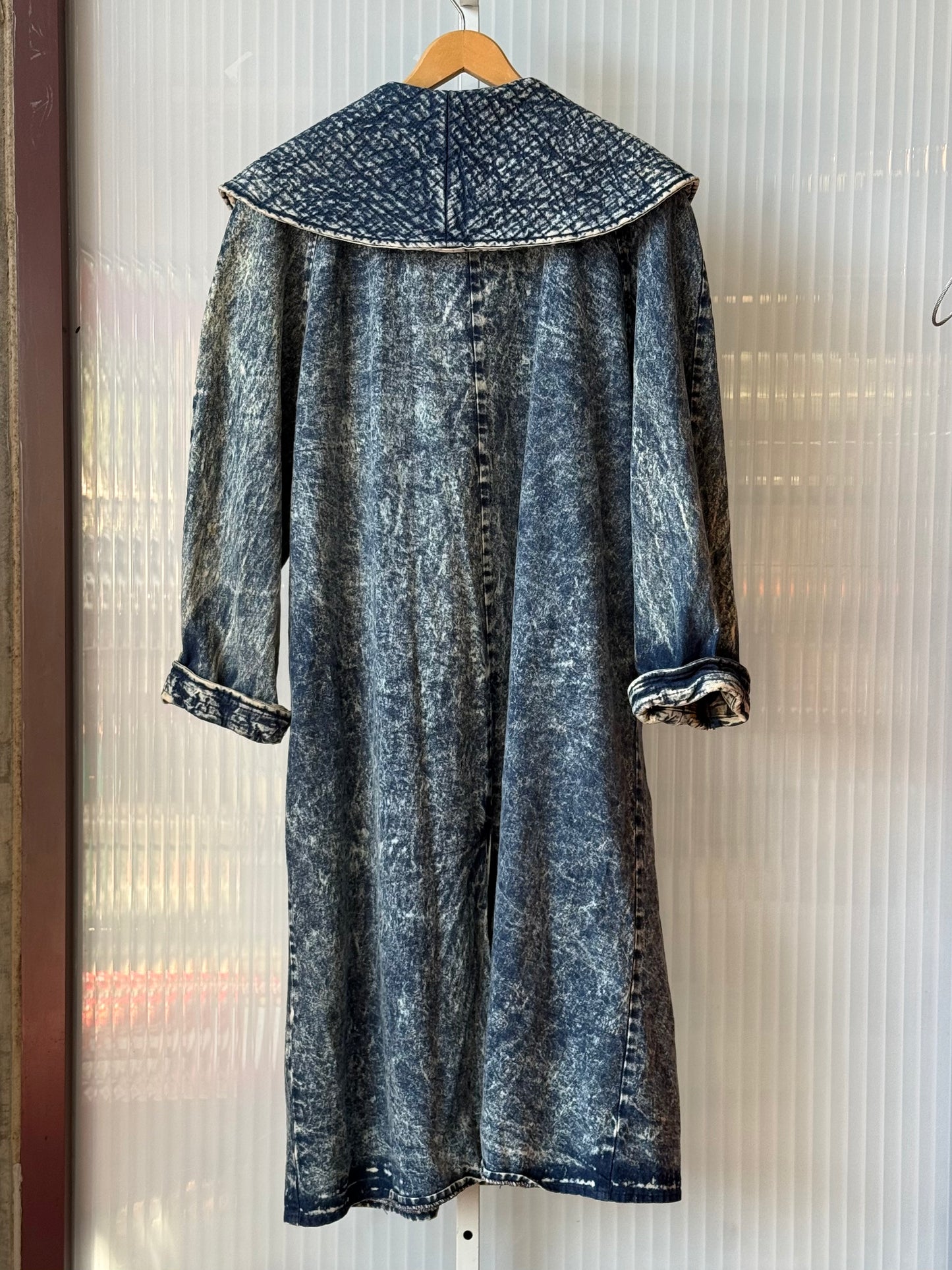 1980s Denim Stone-Wash Coat