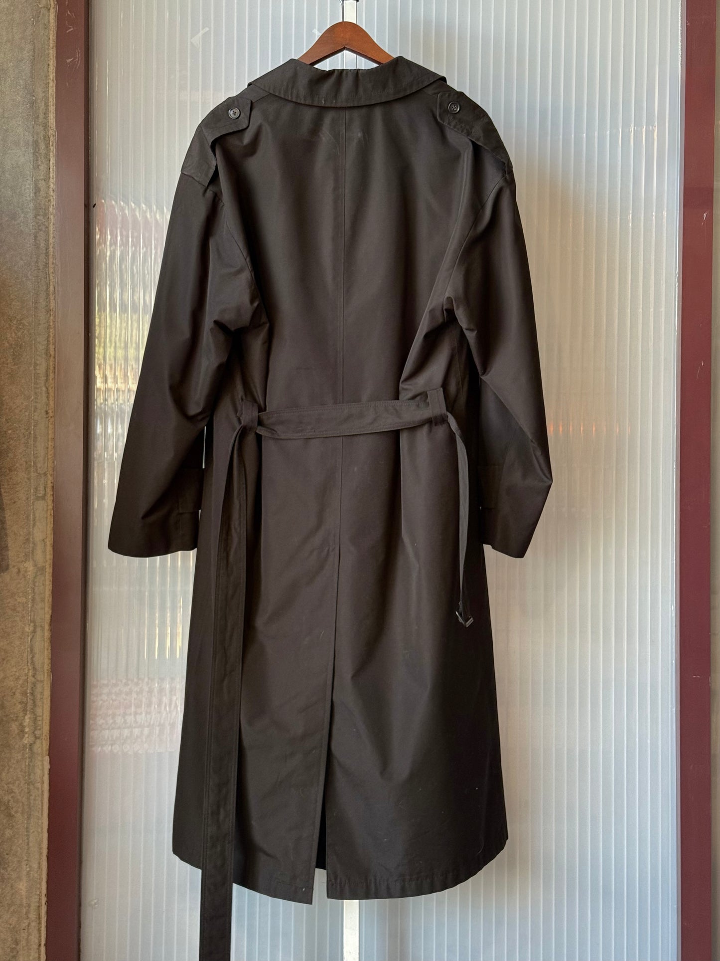 1980s Dior Black Trench Coat