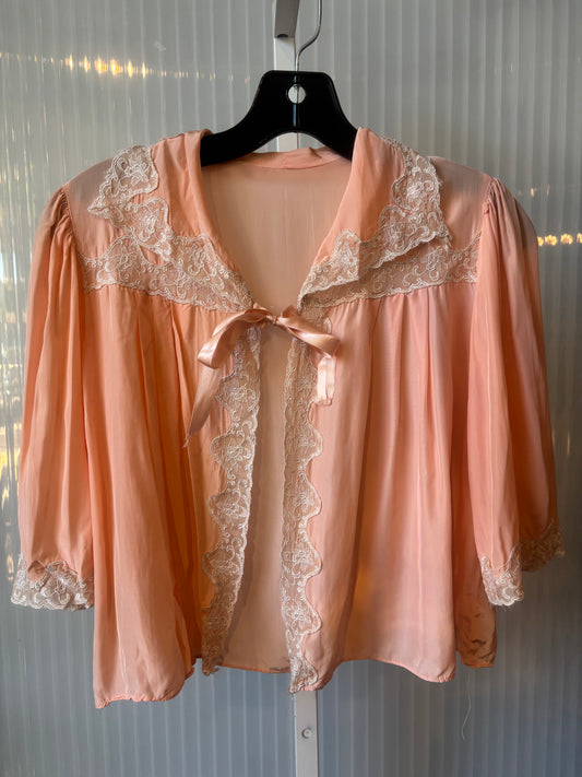 1950s Pink Bed Jacket