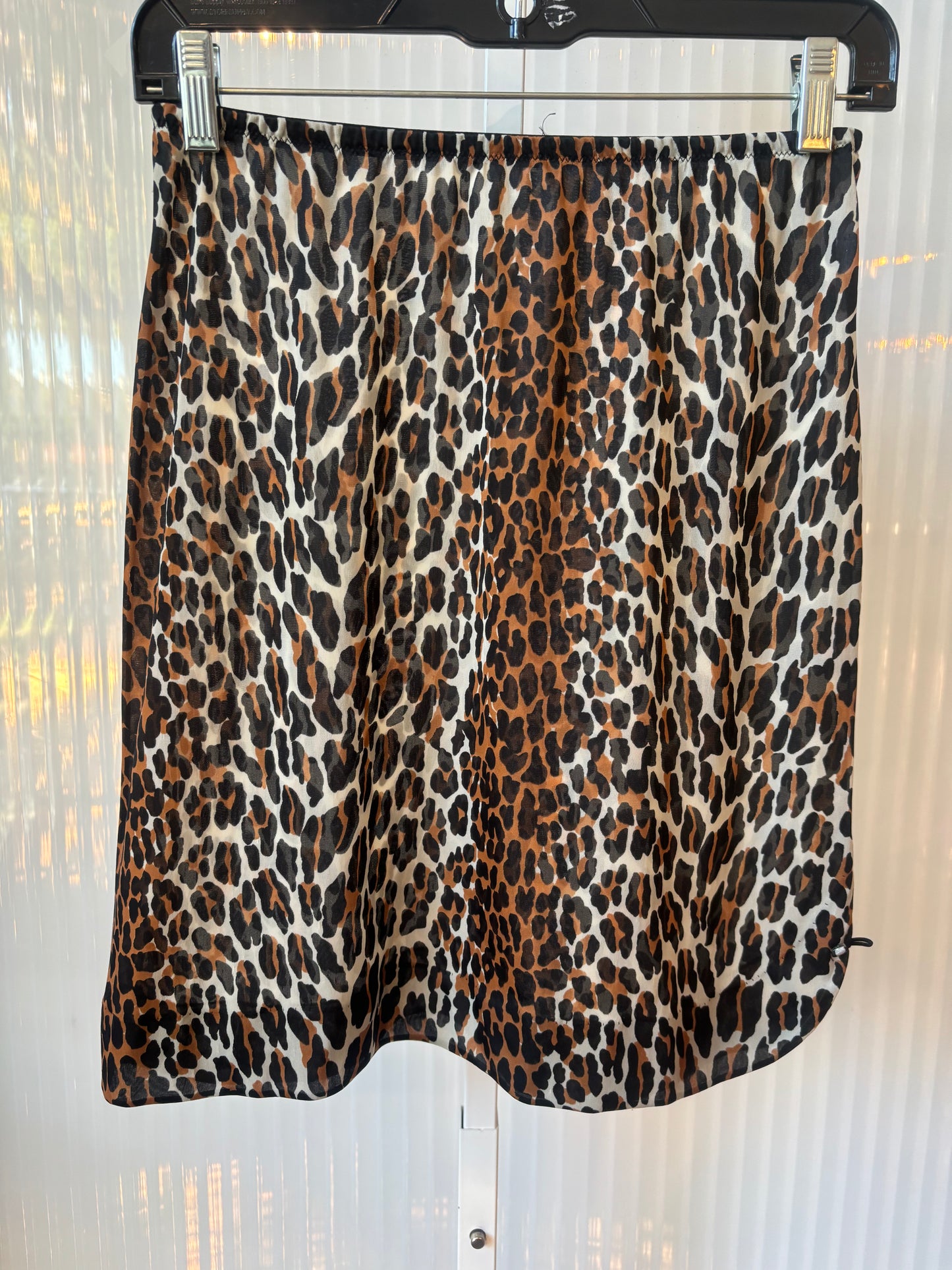 1950s Leopard Print Skirt Slip
