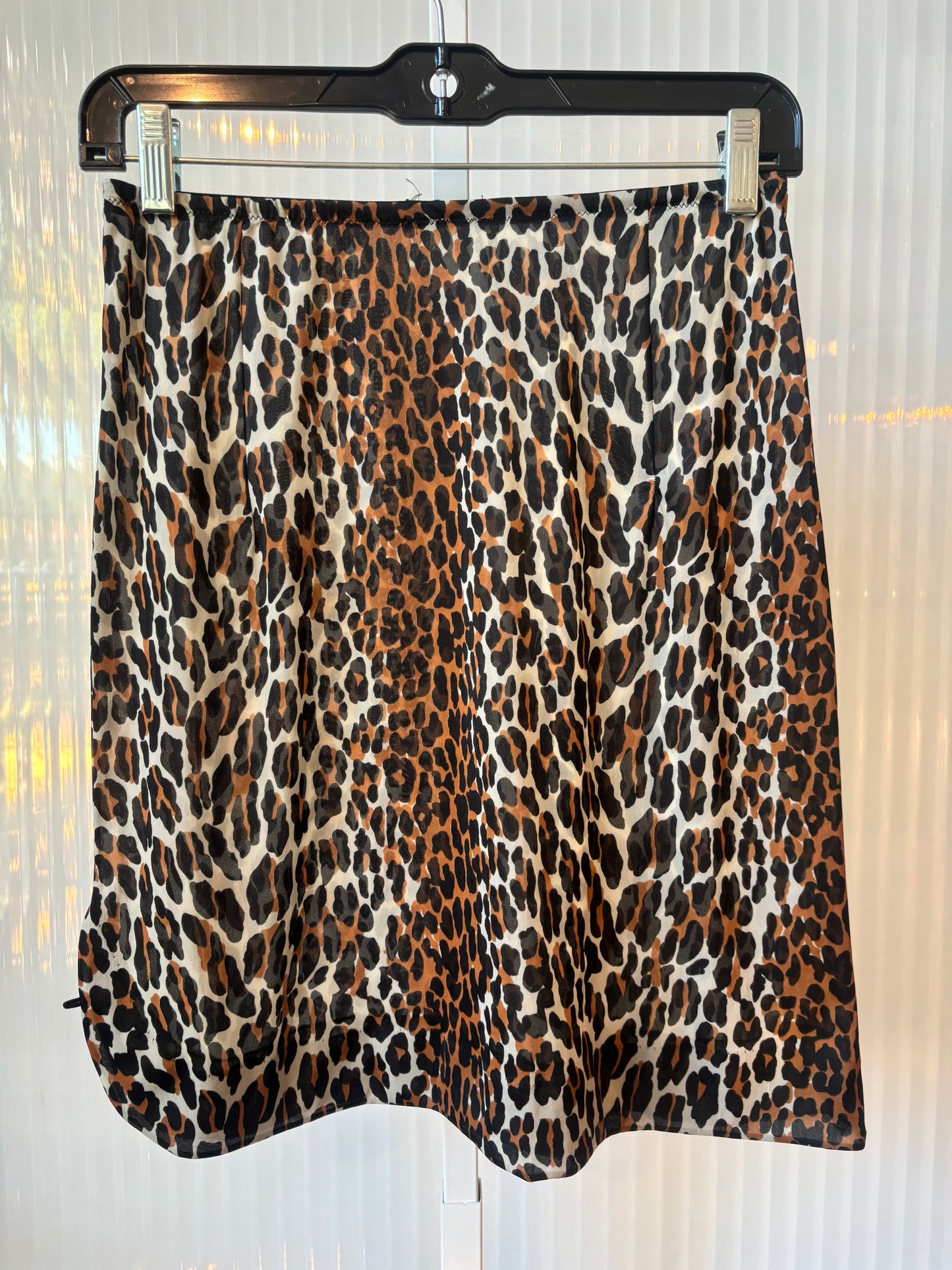 1950s Leopard Print Skirt Slip