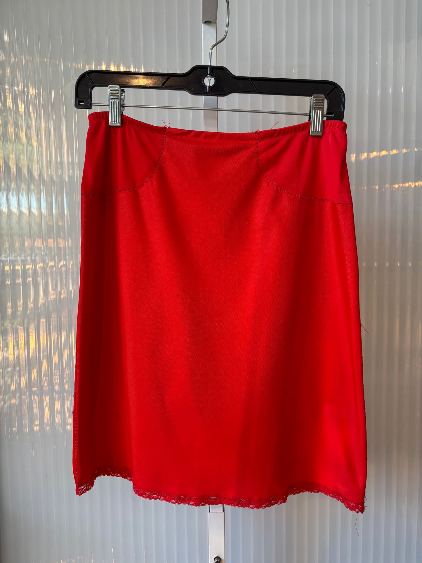 1960s Red Skirt Slip