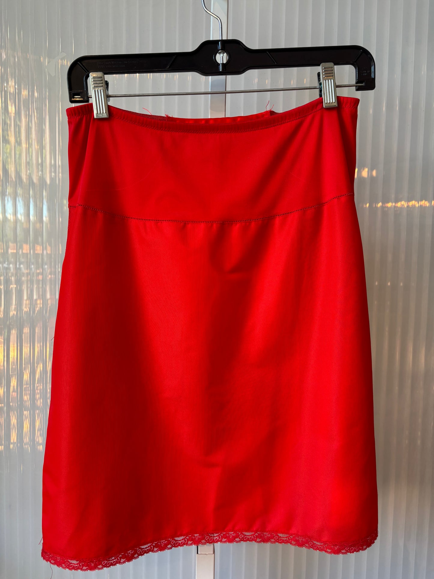 1960s Red Skirt Slip
