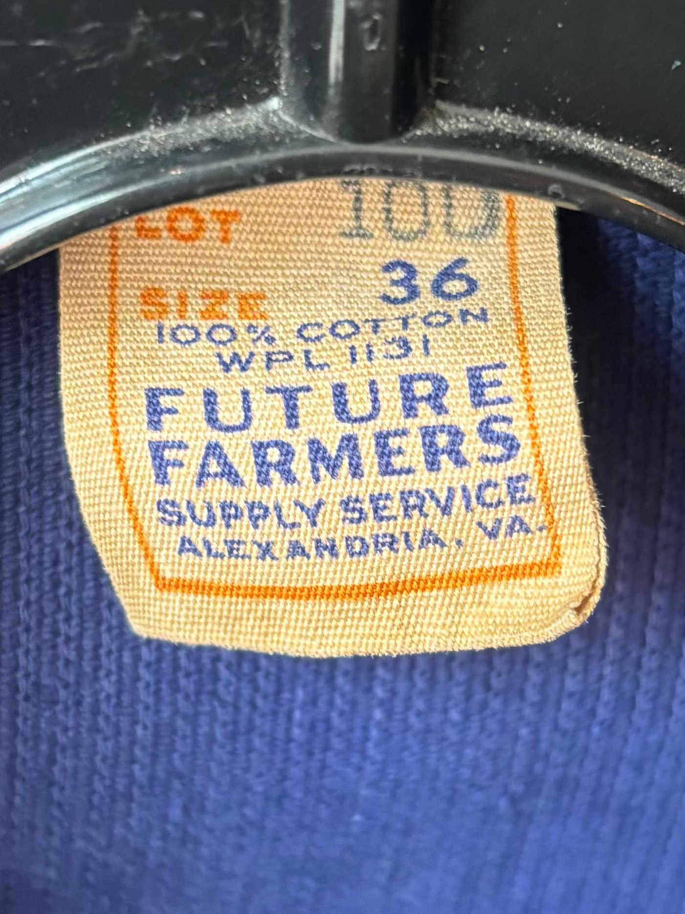 1963-64 Navy Blue Effingham County Corduroy Jacket