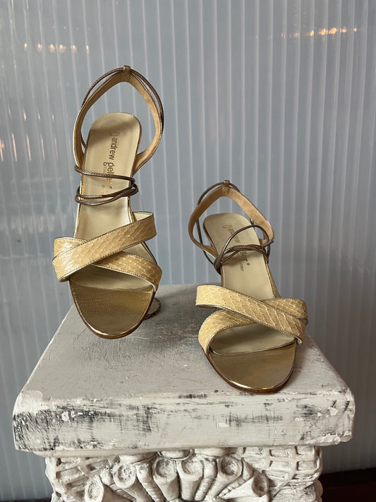 Andrew Geller Strap-Around Heels