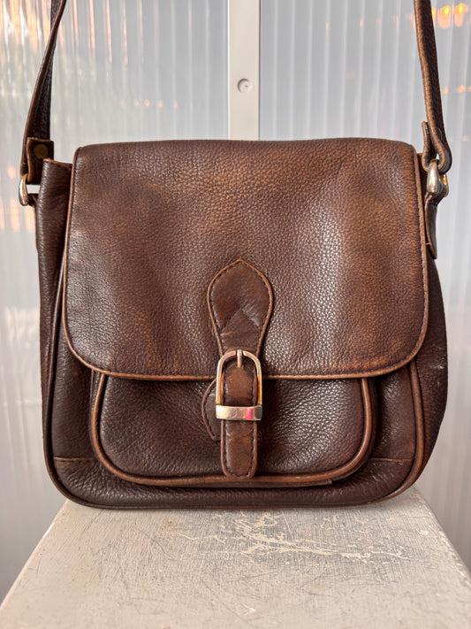 1990s Leather Crossbody Bag