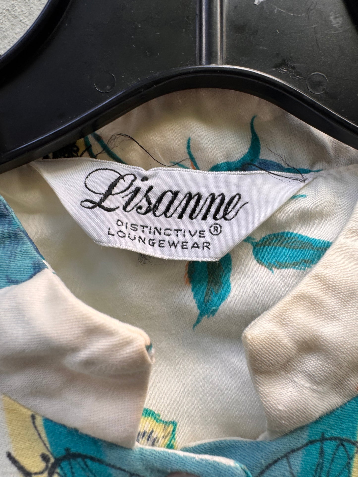 1970s Button Up Patterned Lounge Dress