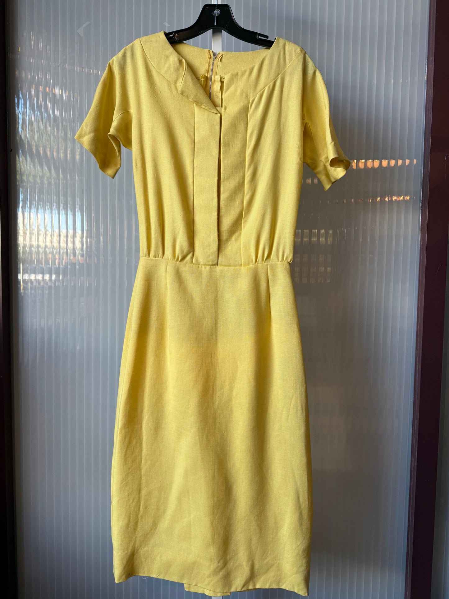 1950s Yellow Sheath Dress set